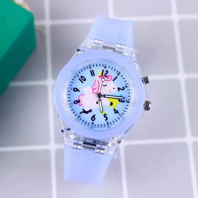 Cartoon Print Watches With Light