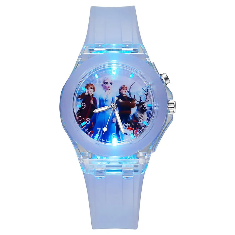 Disney Princess Style Print Watch With Light