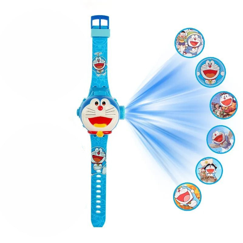 Doraemon Pattern Projection Watch