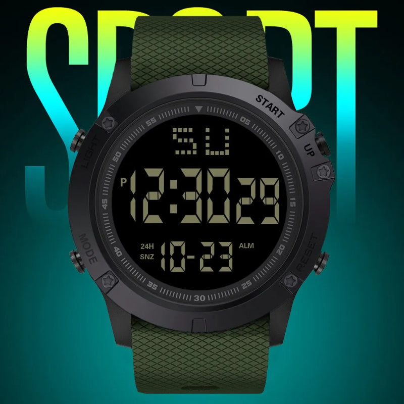 Multifunction Sports Watch With LED Digital Display