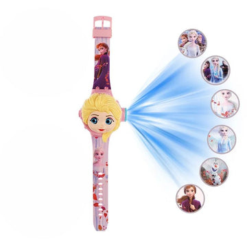 Princess Elsa Themed Toy Projection Watch