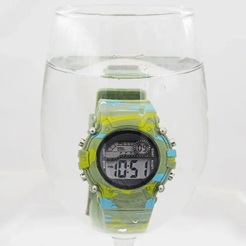 Sports Military Patterned Digital Watch